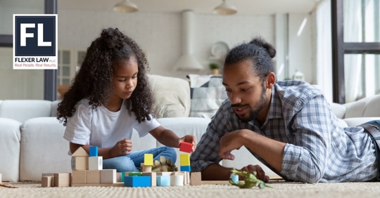 dad spending some time with daughter